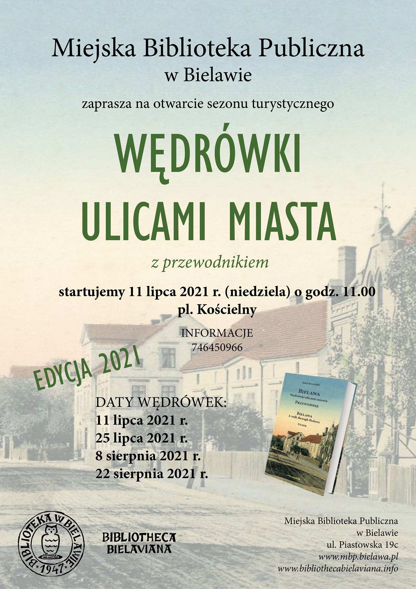 plakat wedrowki ulicami miasta