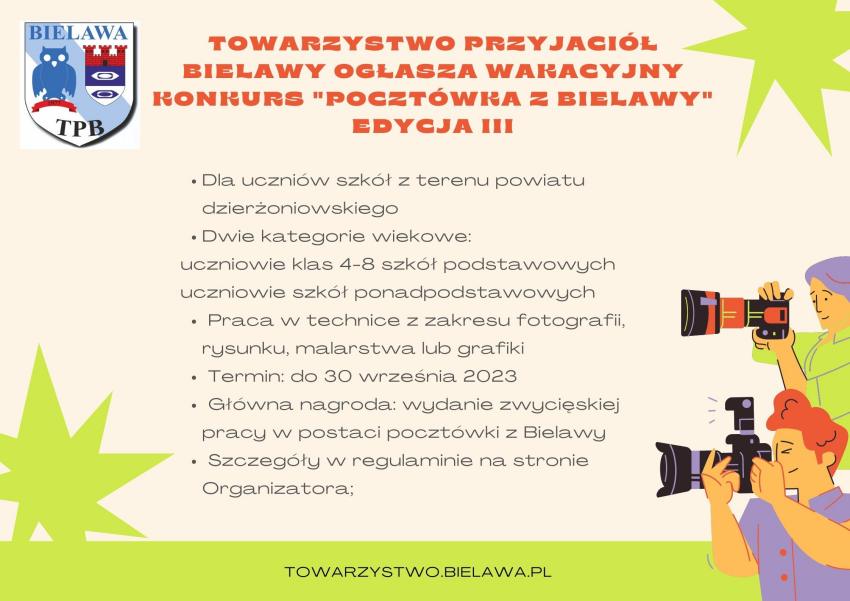 Afisz z informacjami