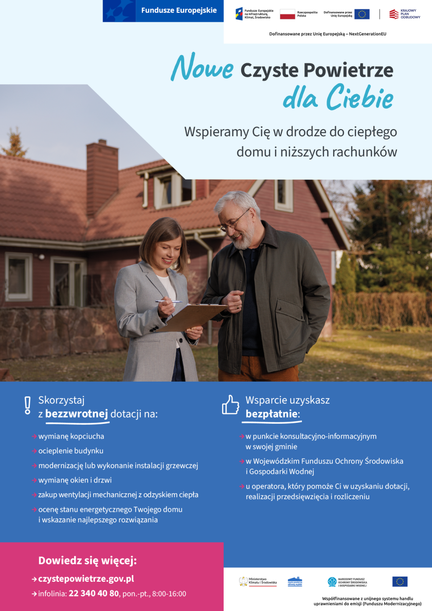 Afisz z informacjami