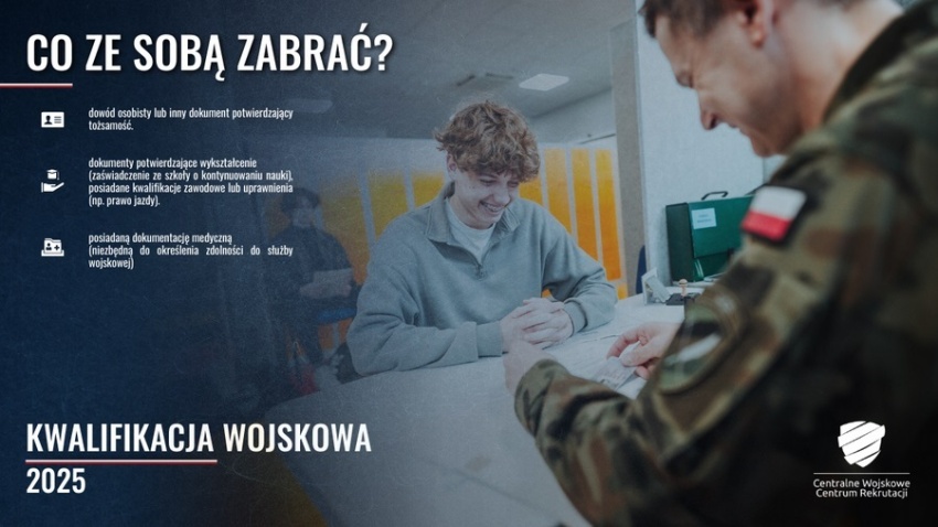 Klasyfikacja wojskowa - afisz informacyjny