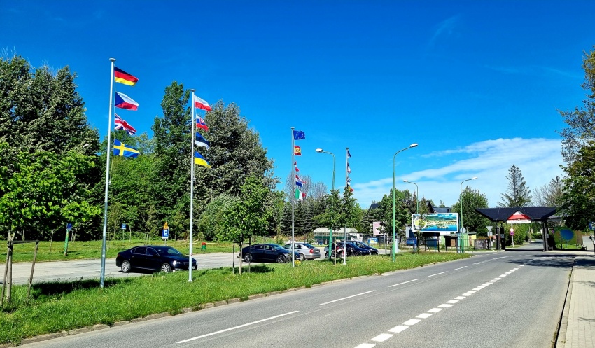 Parking przy Campingu Sudety