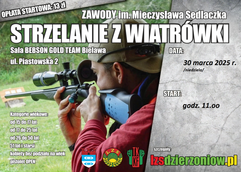 Zawody strzeleckie - afisz