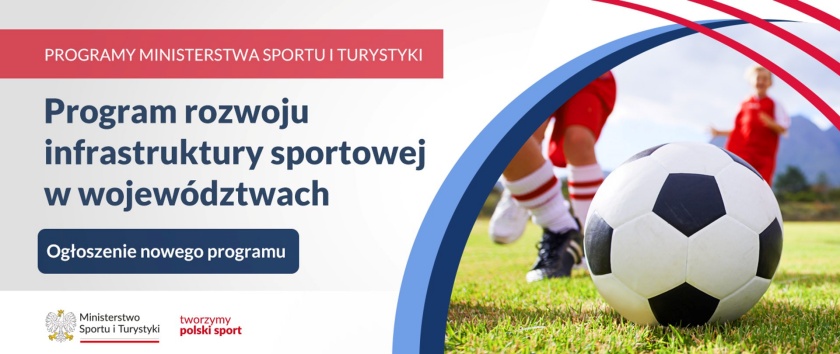 Baner informacyjno-promocyjny Programu Rozwoju Infrastruktury Sportowej w Województwie Dolnośląskim na rok 2025