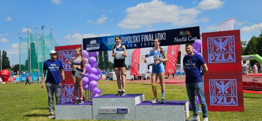 Kornelia na zwycięskim podium