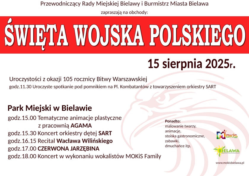 Afisz z informacjami