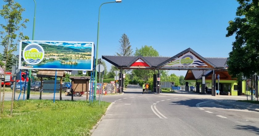Wejście na Camping Sudety