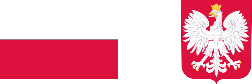 Flaga oraz Godło RP - logotypy programu Budowa Lodowisk – edycja 2024