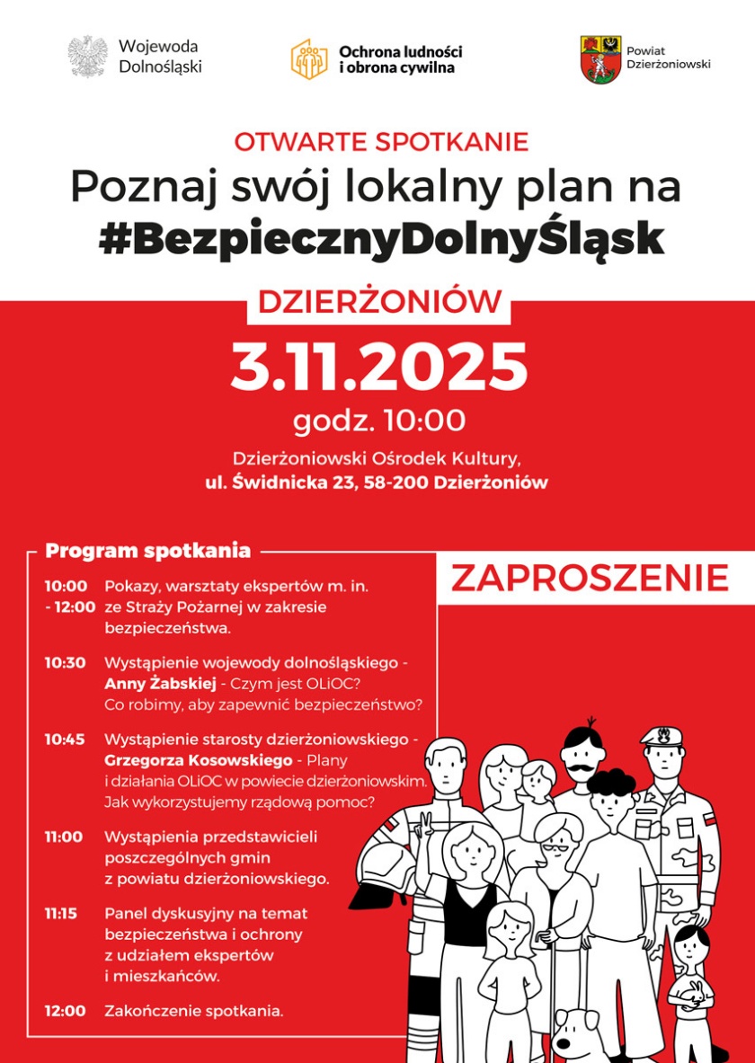 Afisz z informacjami