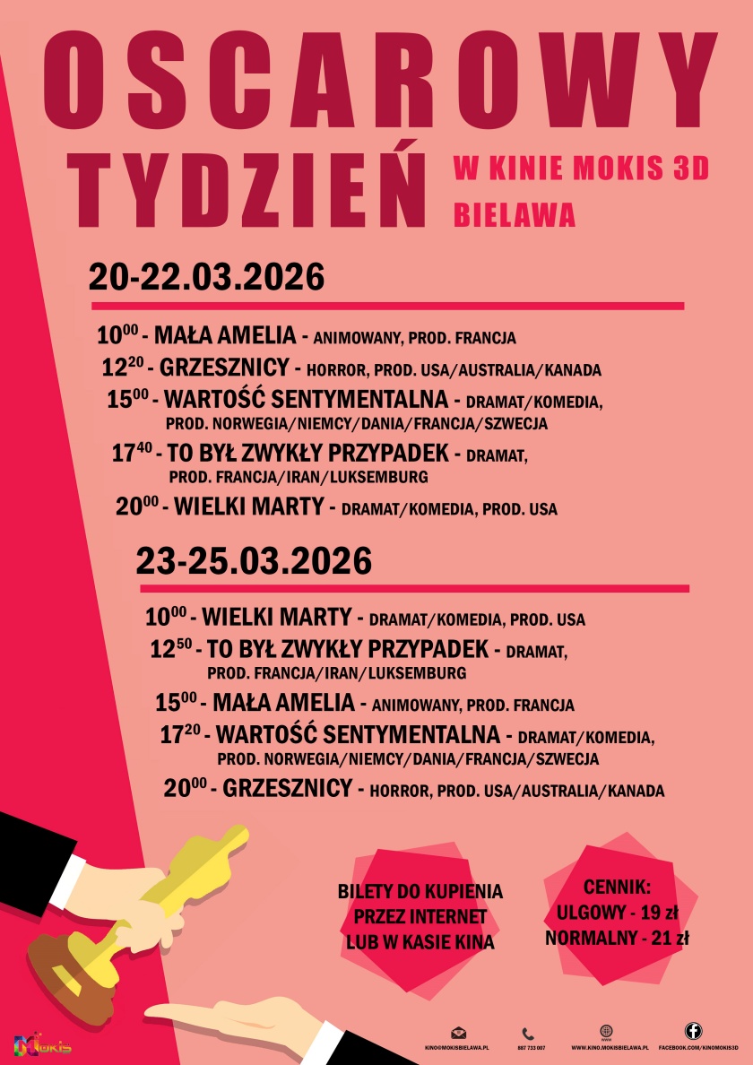 Oscarowy Tydzień w Kinie MOKiS - repertuar